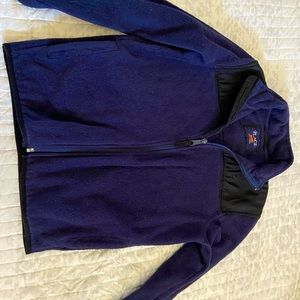 Kids dark blue soft winter jacket